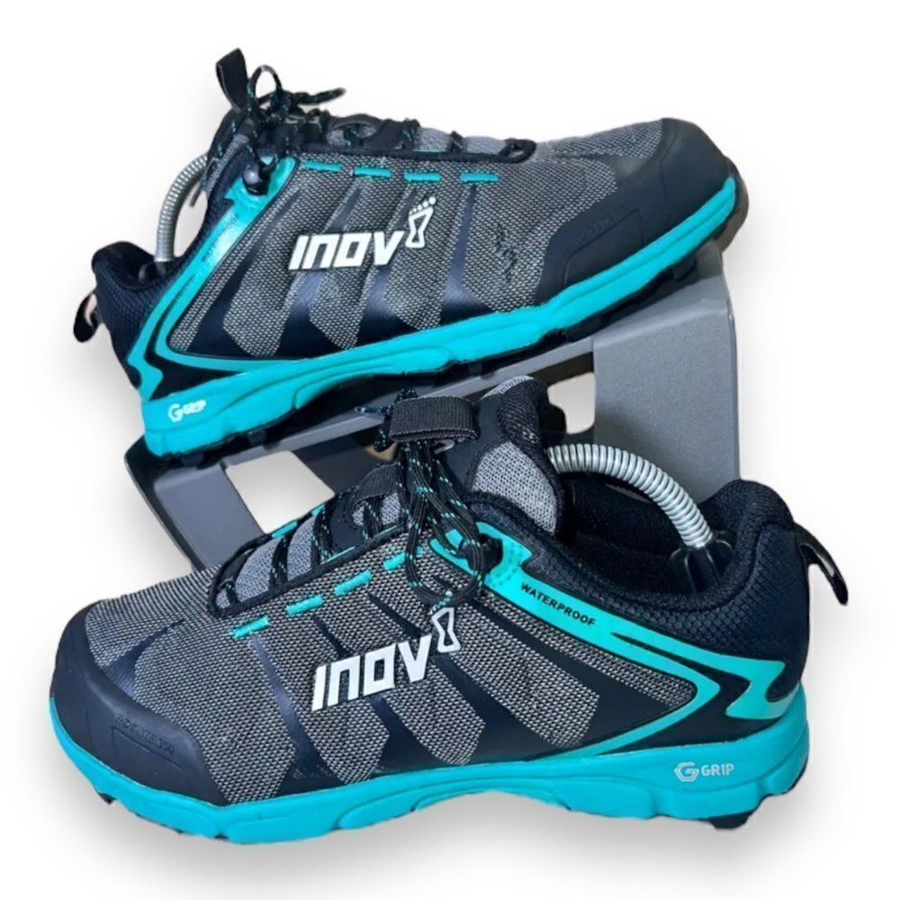 Inov-8 Roclite G 350 Waterproof Hiking Shoes Black/Turquoise‎ Women's 6.5